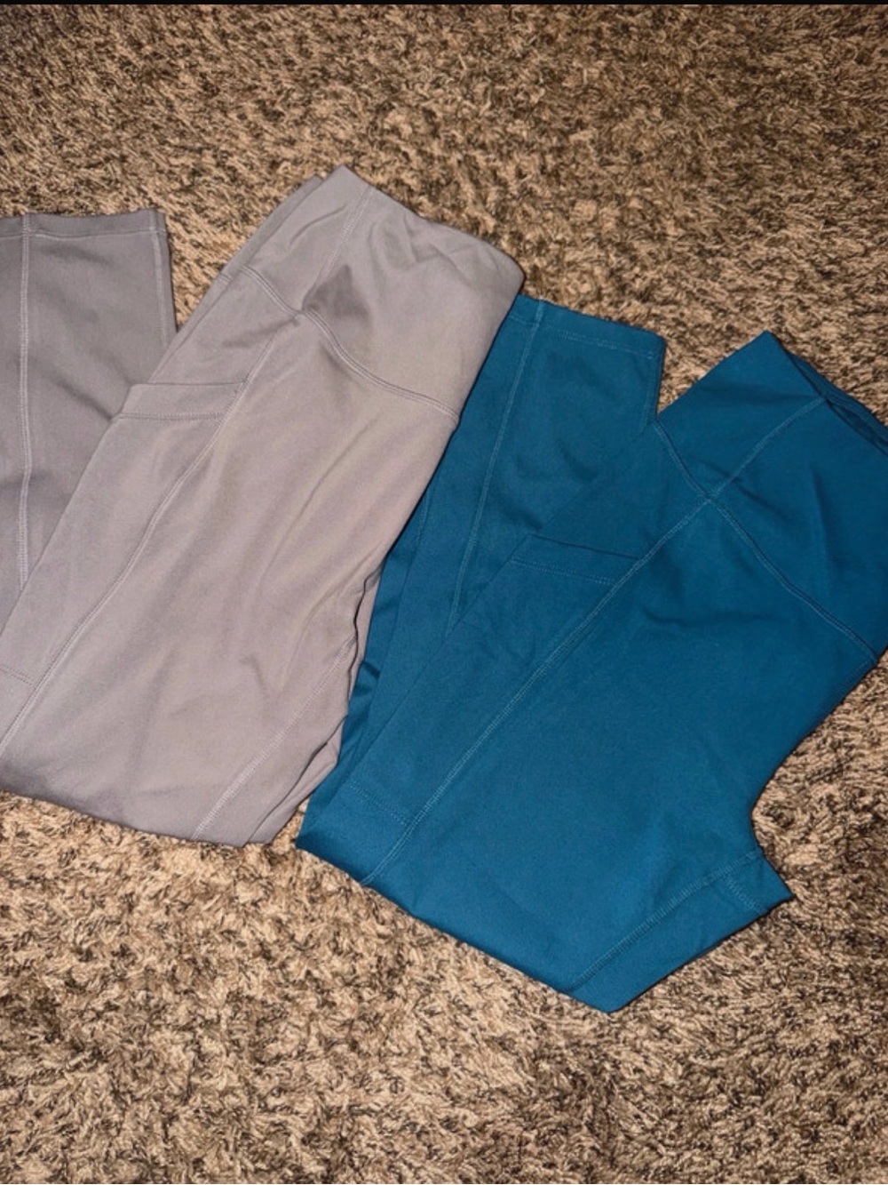 32 degrees active Leggings - Teal & Light Gray